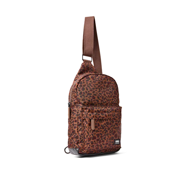 Roka London Willesden Large skulderveske Mini Leopard vanntett