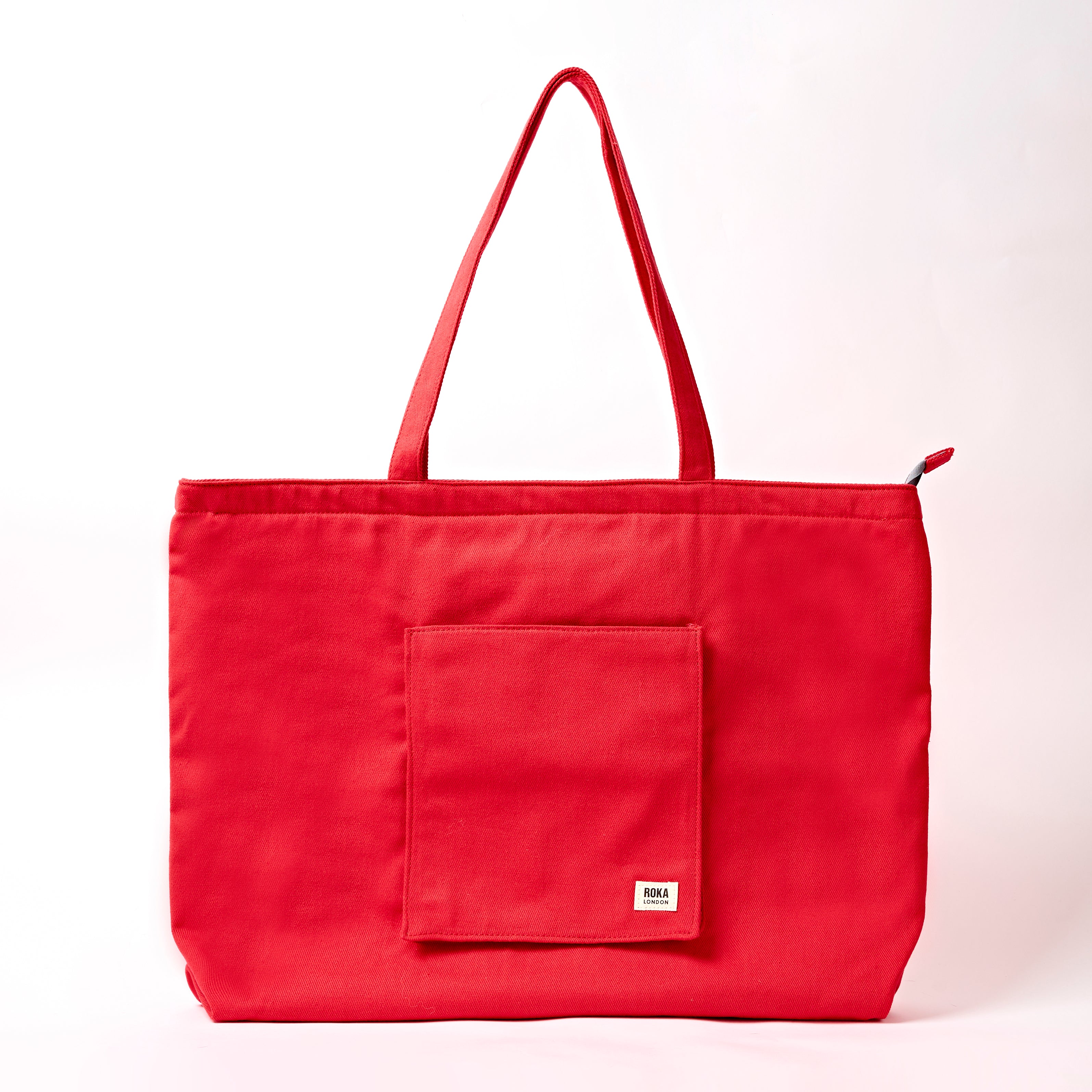 Roka London Portobello Tote totebag large scarlet 19 liter