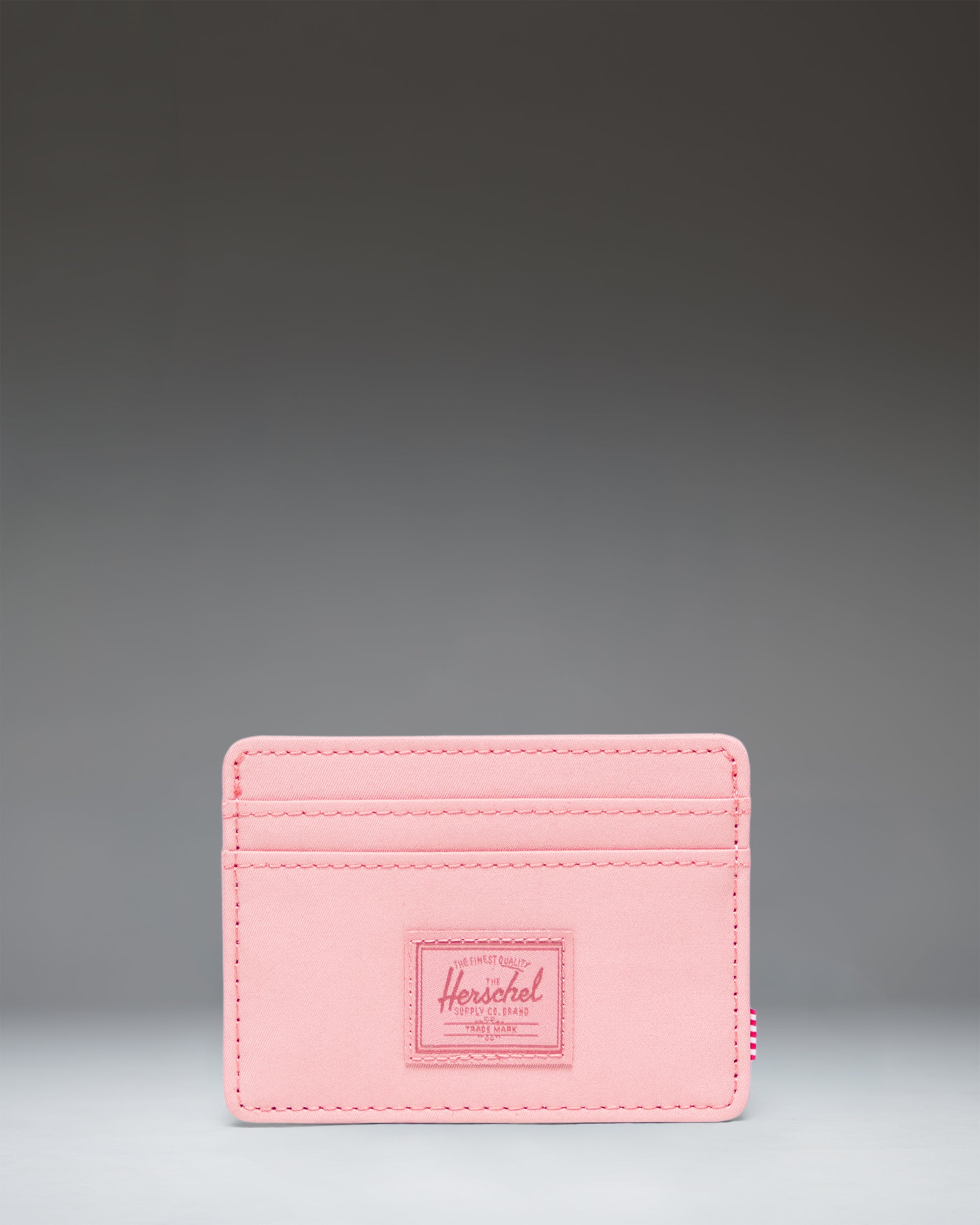 Herschel Charlie kortholder twill svart/grå slank