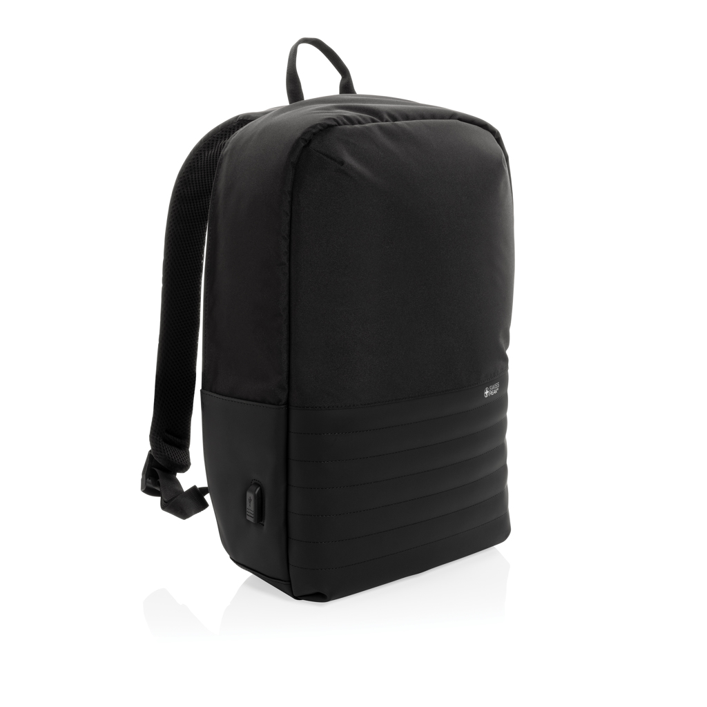 Swiss Peak AWARE RFID ryggsekk 15" svart tyverisikker