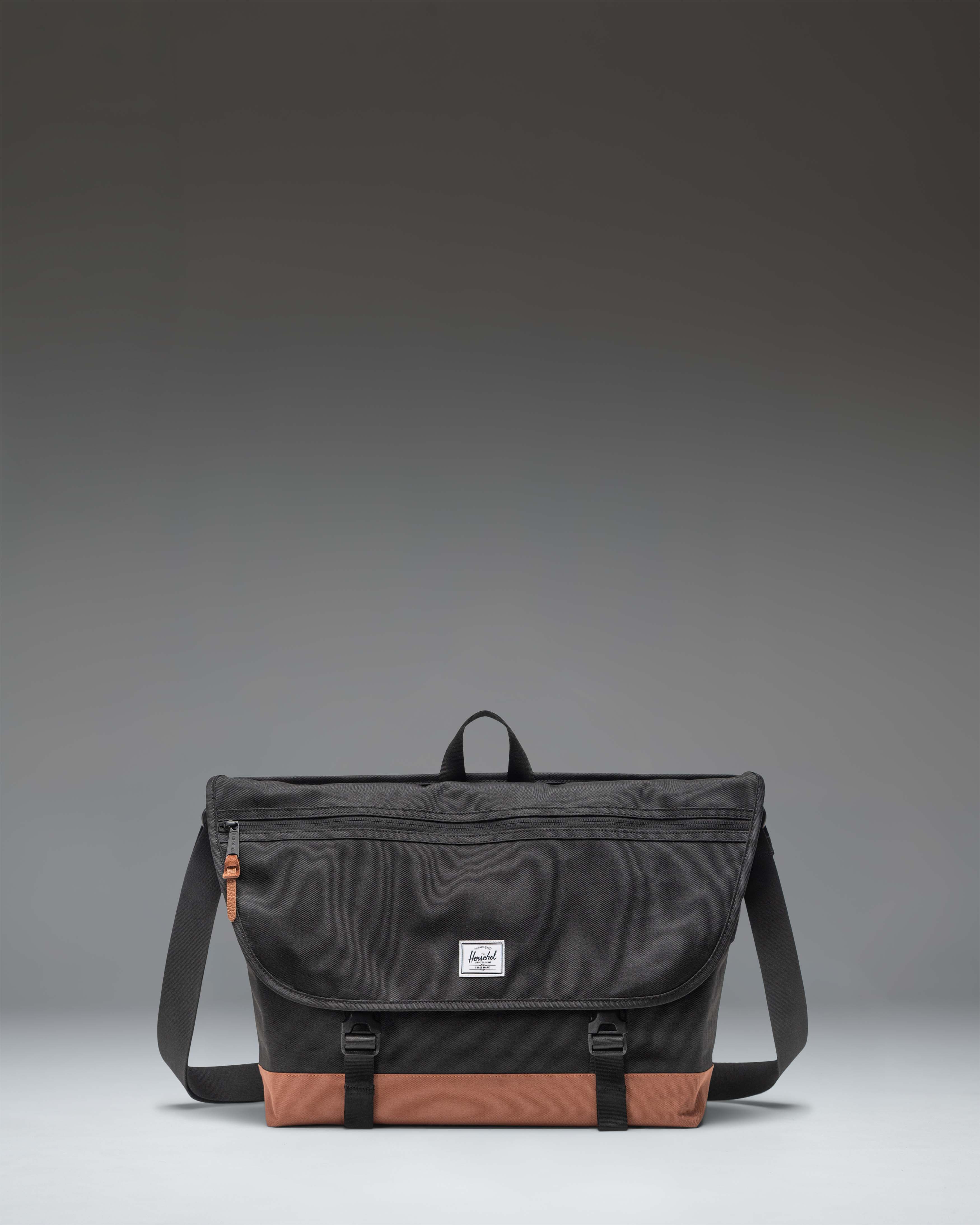 Herschel Cove Messenger skulderveske Raven Crosshatch laptop