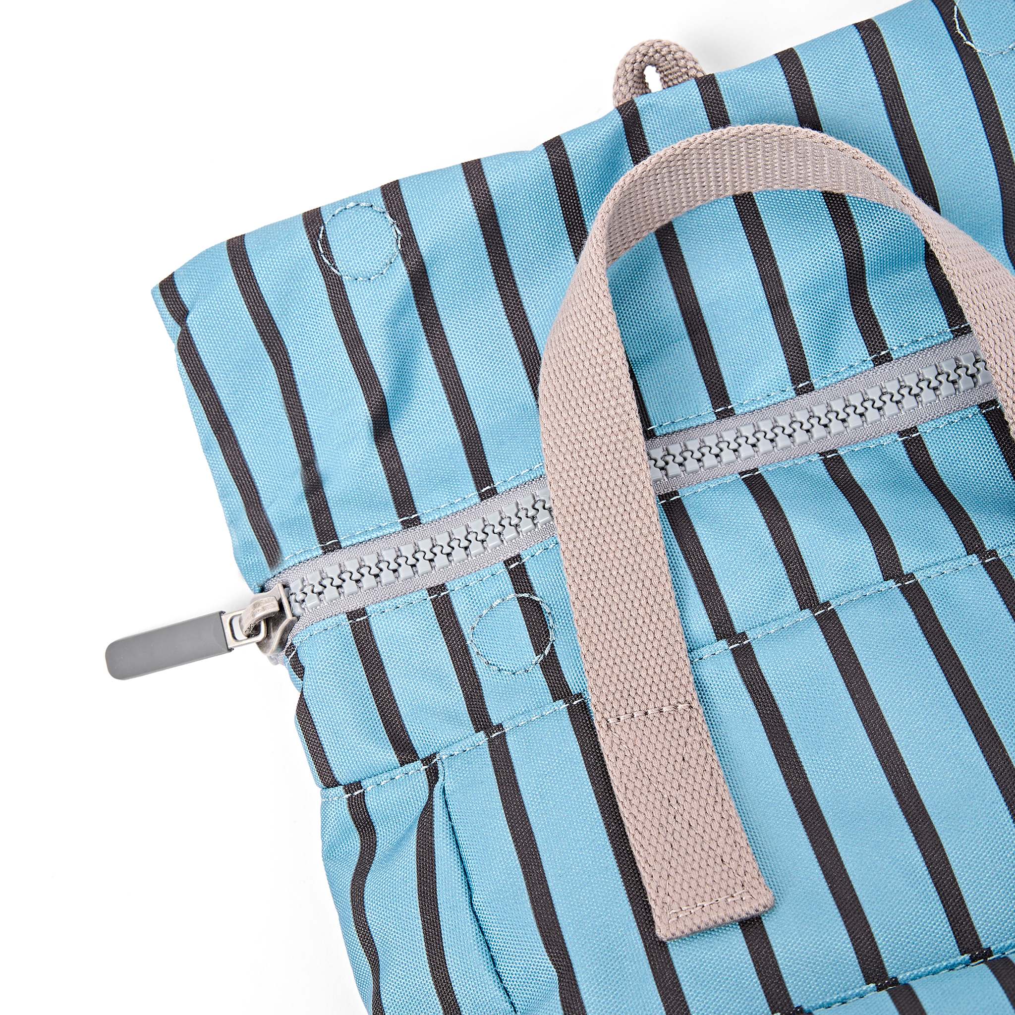 Roka London Canfield Roll Top ryggsekk Blue Stripe Medium