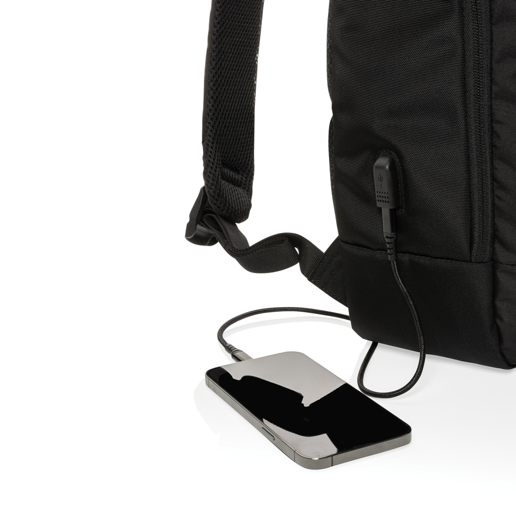Swiss Peak AWARE Modern ryggsekk 15,6" svart USB-C