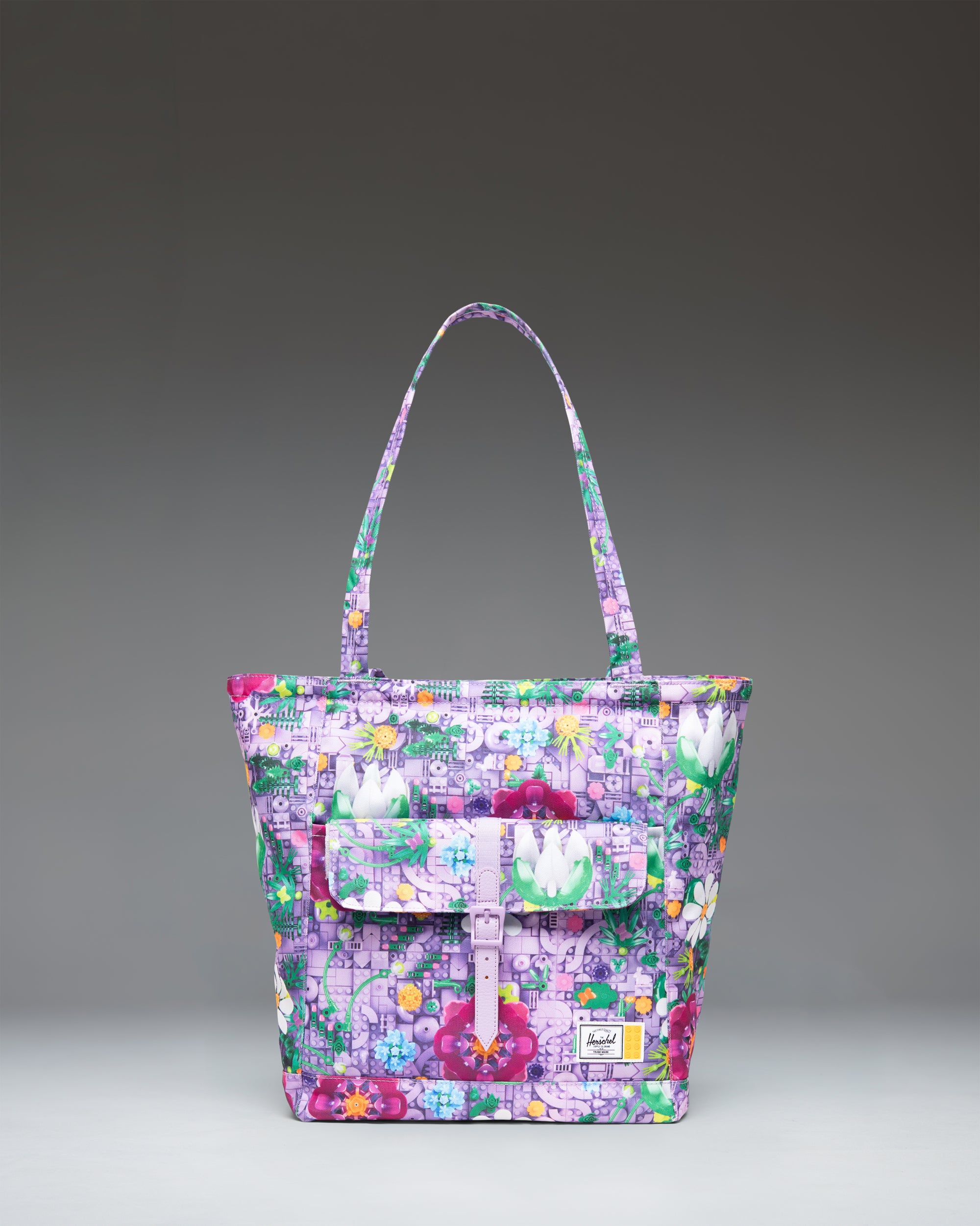 Herschel Retreat tote LEGO Falling Florals PC-lomme