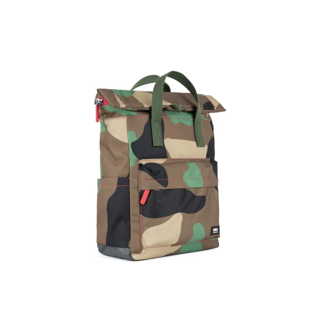 Roka London Canfield Roll Top ryggsekk vintage camo M 16,4L