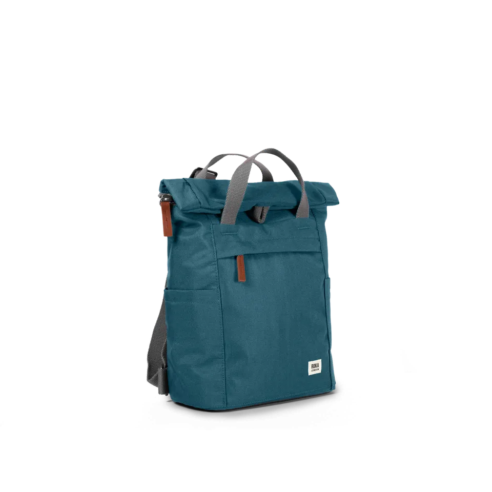 Roka London Finchley Teal ryggsekk Medium vanntett
