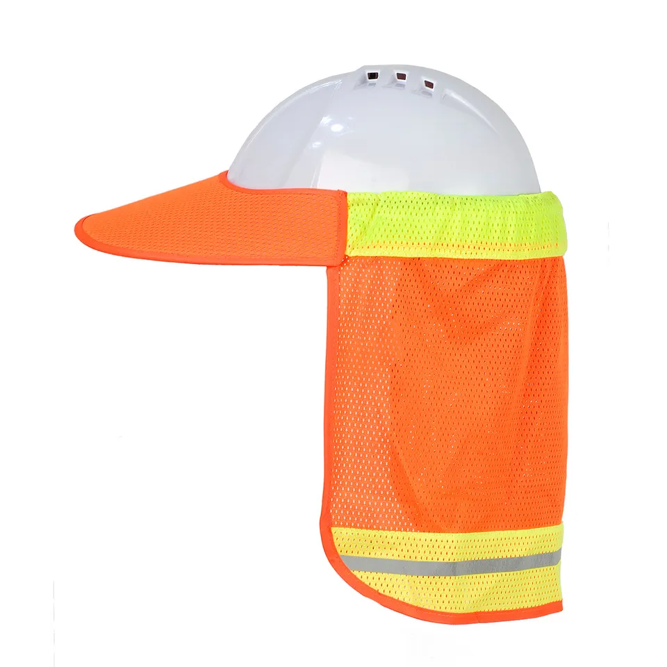 Shugon Hi-Safe Neck Shield nakkebeskytter hi-vis orange sol