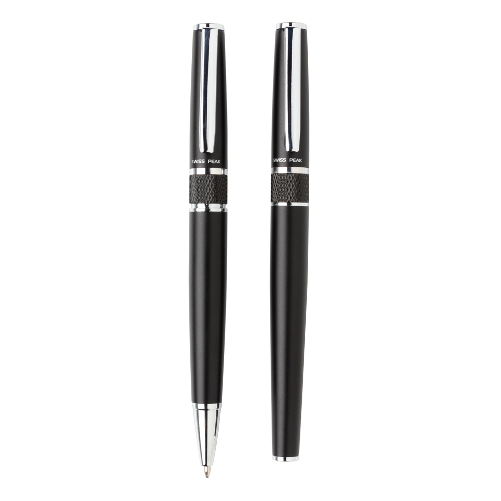 Swiss Peak Deluxe pennesett svart 2 penner gave