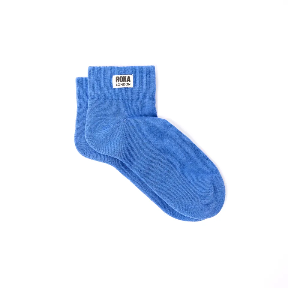 Roka London Wembley ankelsokker malibu blue dame