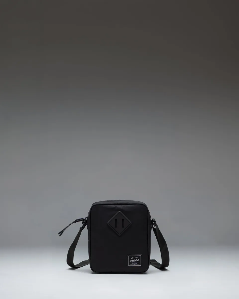 Herschel Heritage Crossbody skulderveske Black/Grey twill