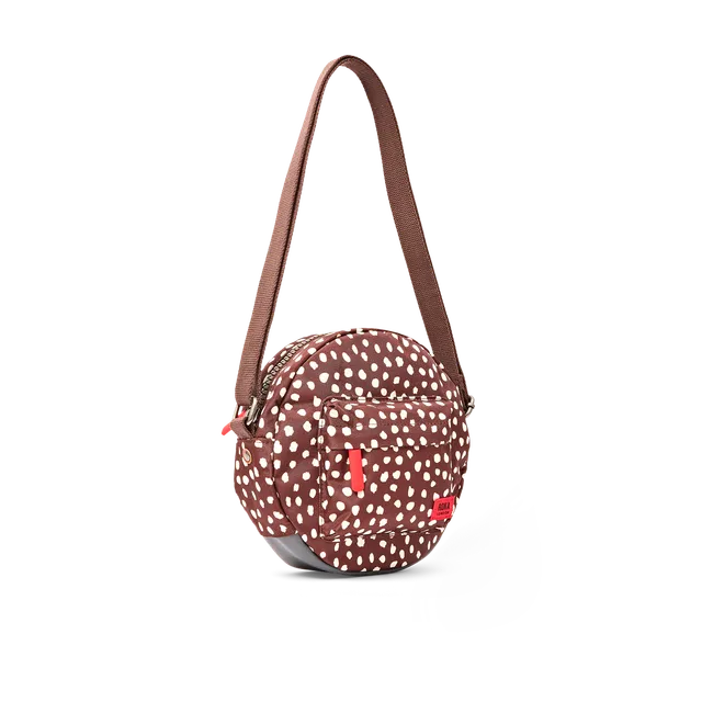 Roka London Paddington skulderveske Small Brown Dot 4,1 liter