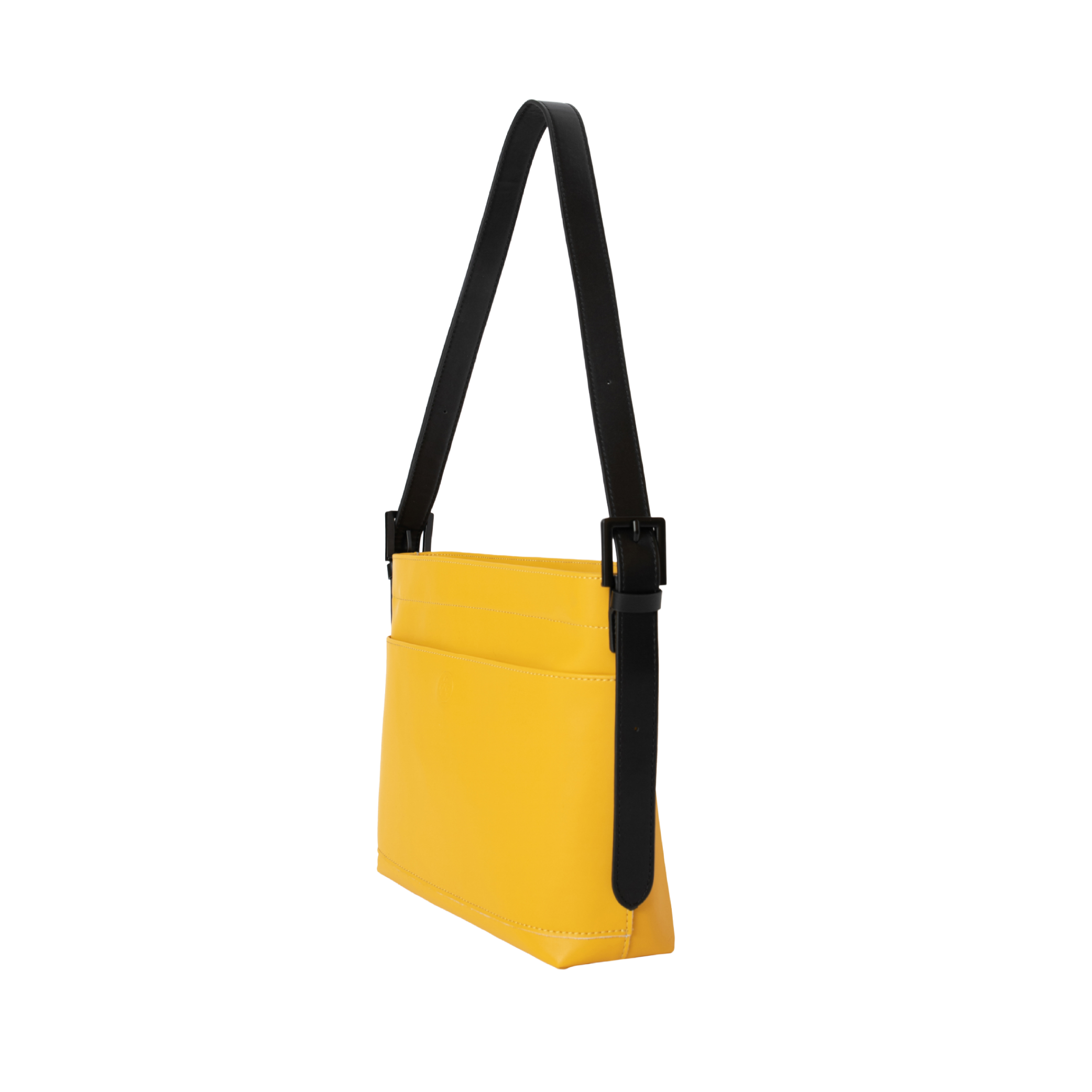 KIWEE Mini Tote skulderveske 3 L gul skinn