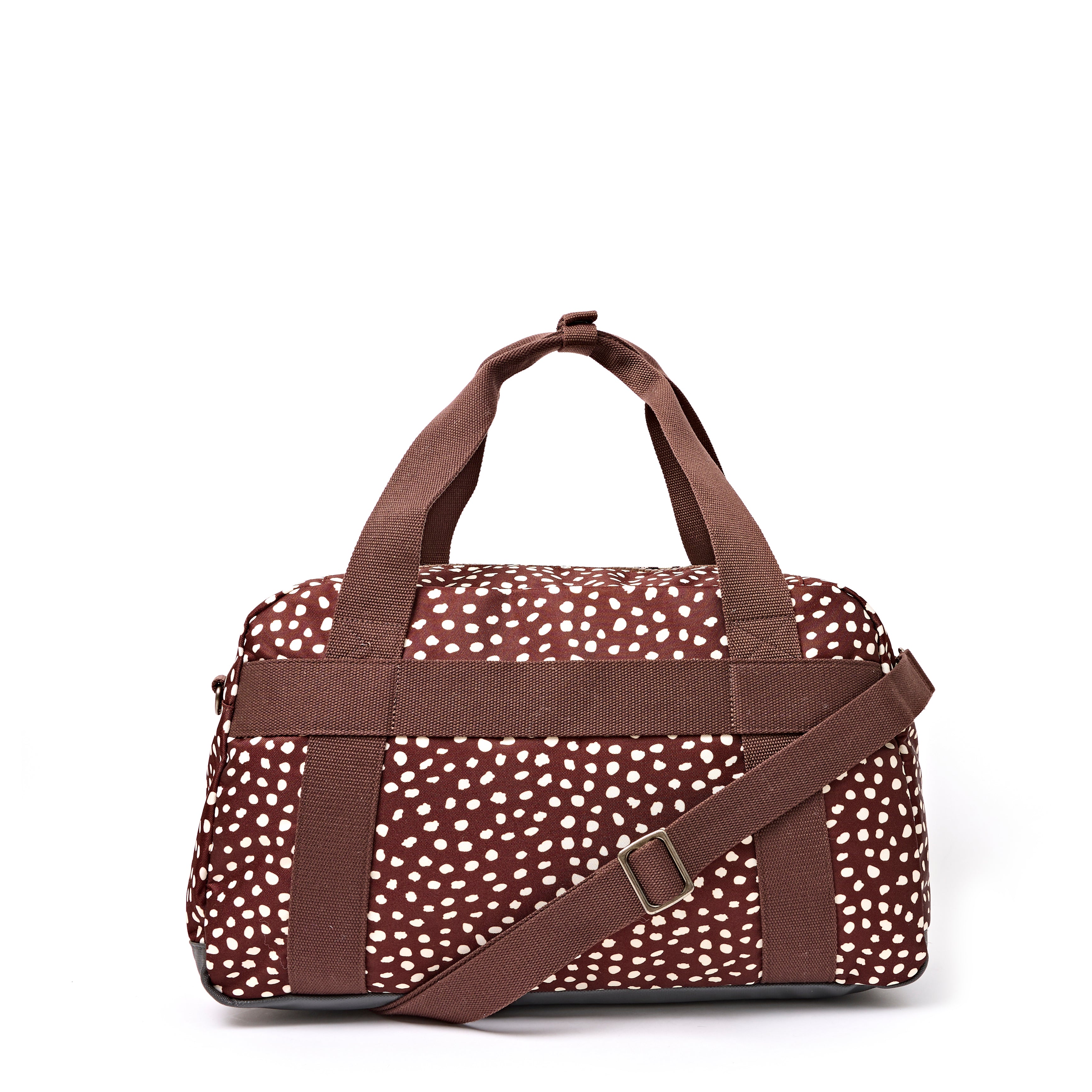 Roka London Gatwick duffelbag brown dot small vanntett