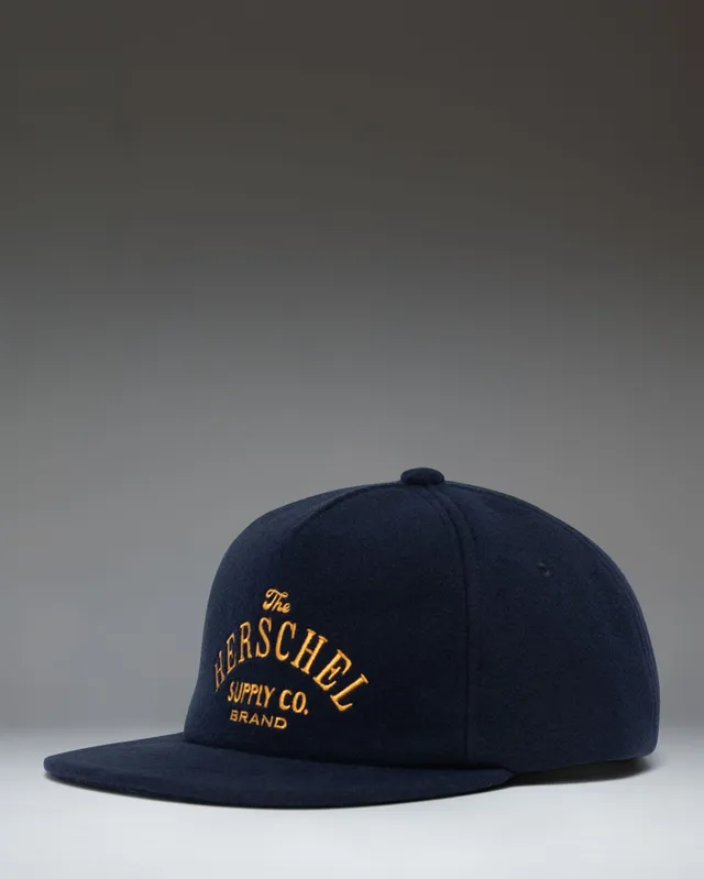 Herschel Scout Heritage caps darkest navy OS brodert