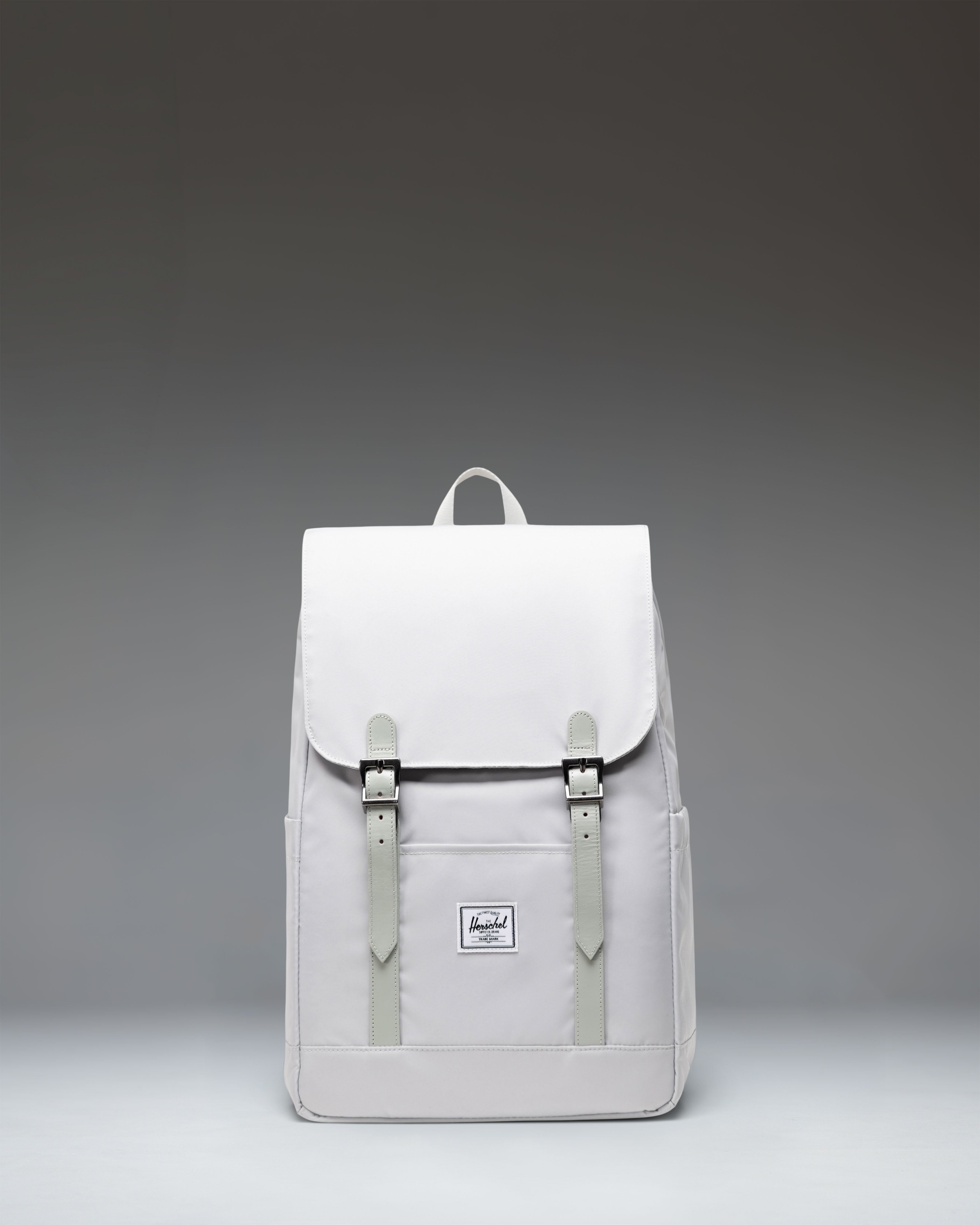 Herschel Retreat Small ryggsekk svart skinn detaljer