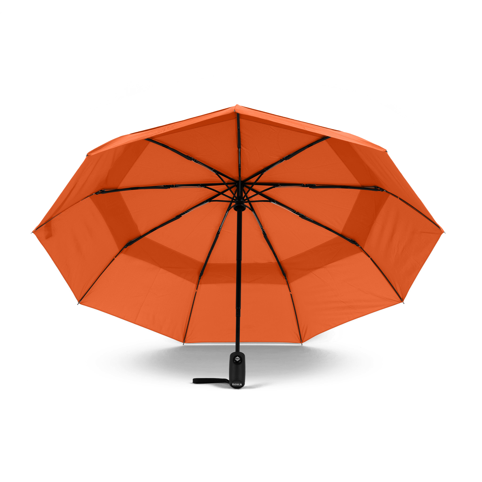 Roka London Waterloo paraply Medium brent oransje