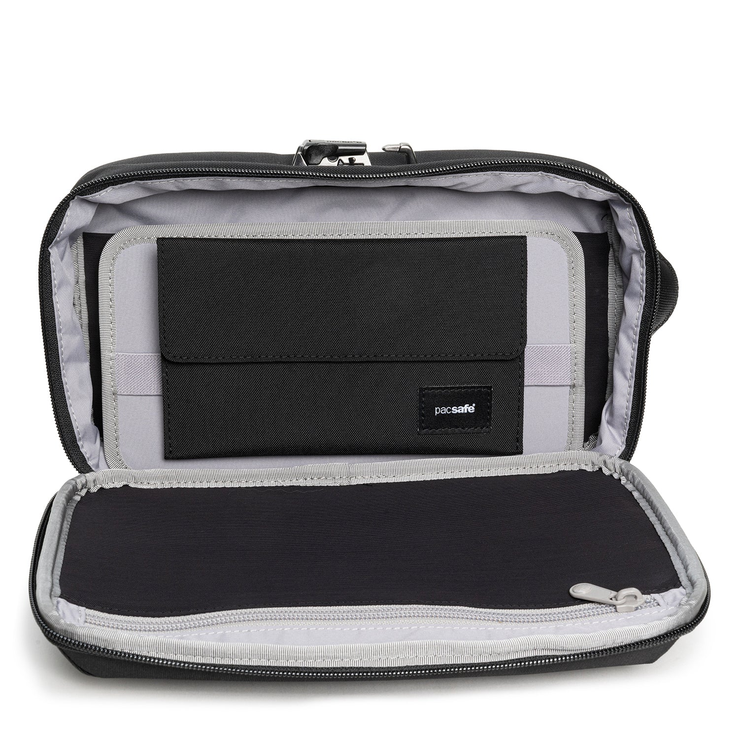 Pacsafe RFIDsafe gadgetveske svart RFID-sikker