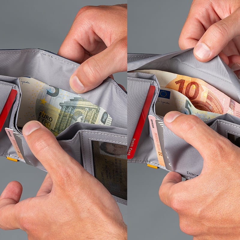 Pacsafe RFIDsafe trifold lommebok RFID