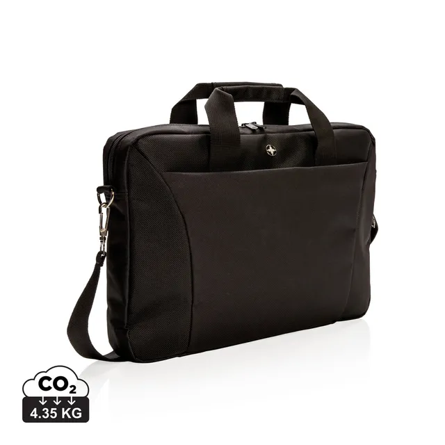 Swiss Peak laptopveske 15,4" svart tynn PVC-fri