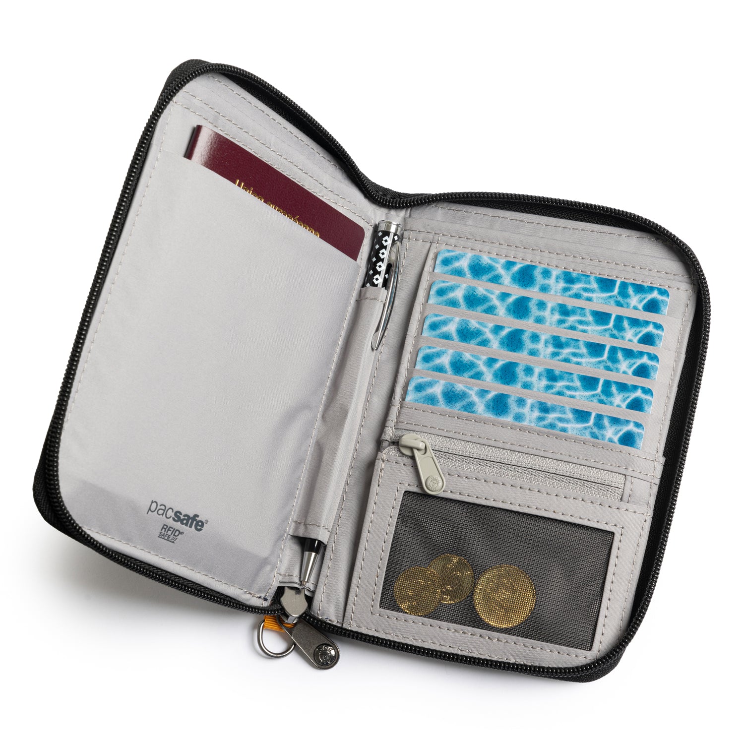 Pacsafe RFIDsafe Compact reiseorganizer svart