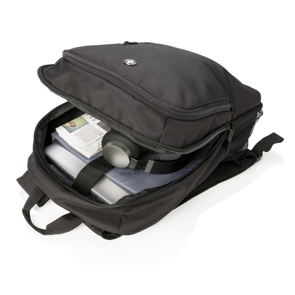 Swiss Peak Business laptopryggsekk svart 17" PVC-fri