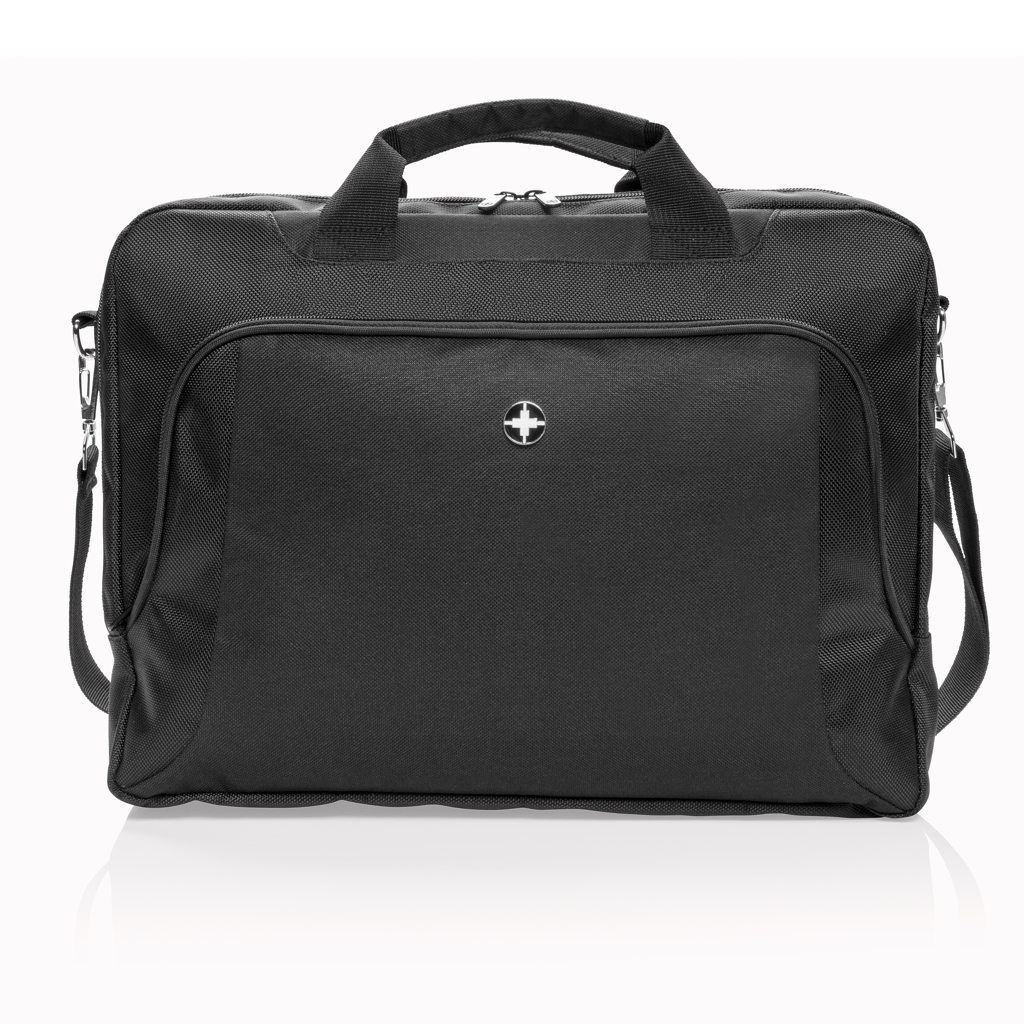 Swiss Peak Deluxe 15,6" laptopveske svart polyester