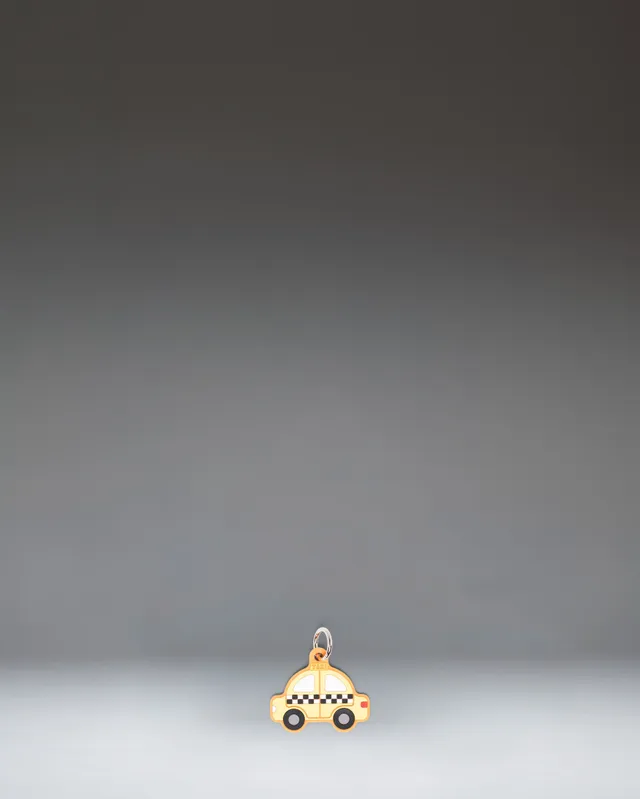 Herschel Taxi bag charm gult taxi-anheng silikon