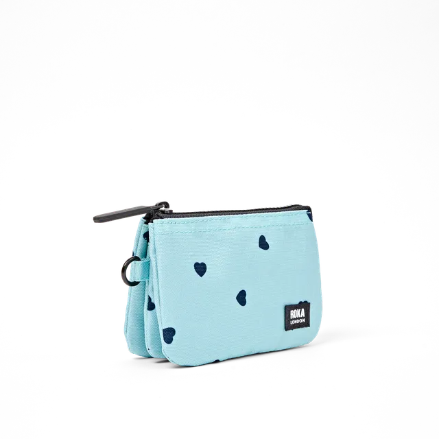 Roka London Carnaby lommebok Small Heart Print vanntett