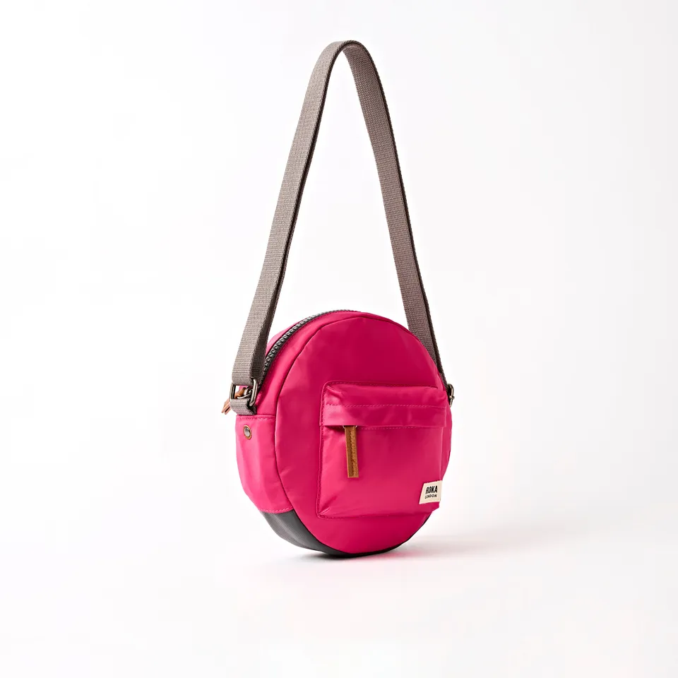 Roka London Paddington crossbody veske Small granita red 4,1 L