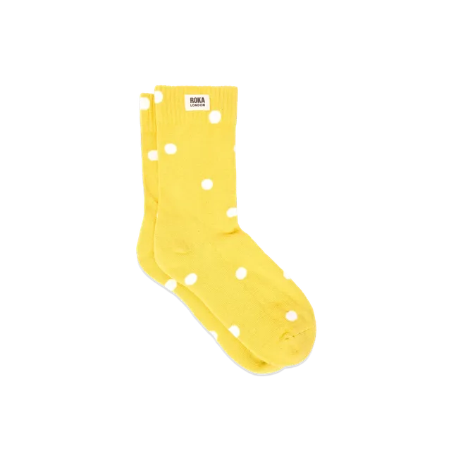 Roka London Wimbledon sokker Summer Yellow Dot 36-42