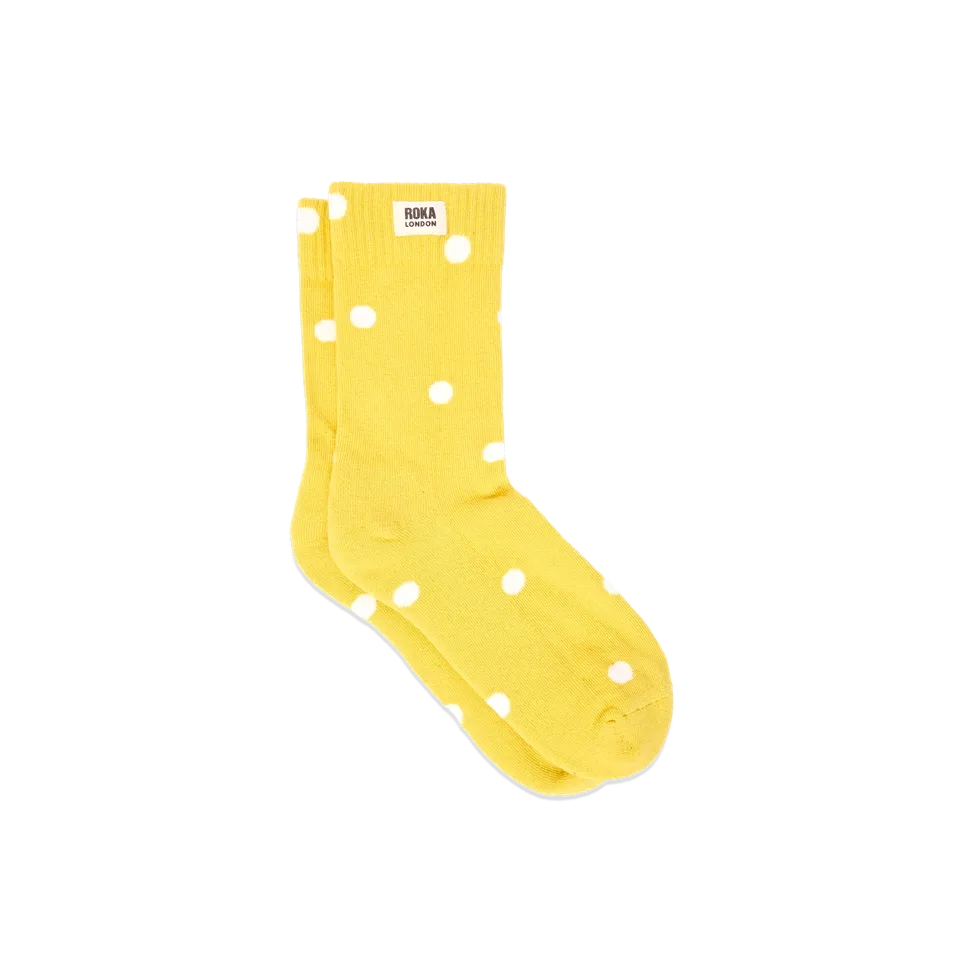 Roka London Wimbledon sokker Summer Yellow Dot 36-42