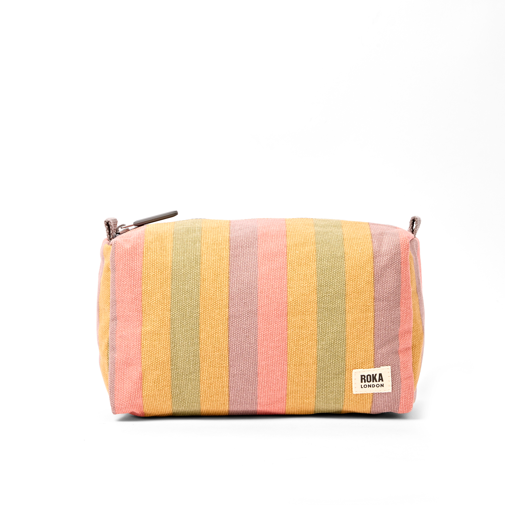 Roka London Maygrove toalettmappe faded stripe small 4,8 liter