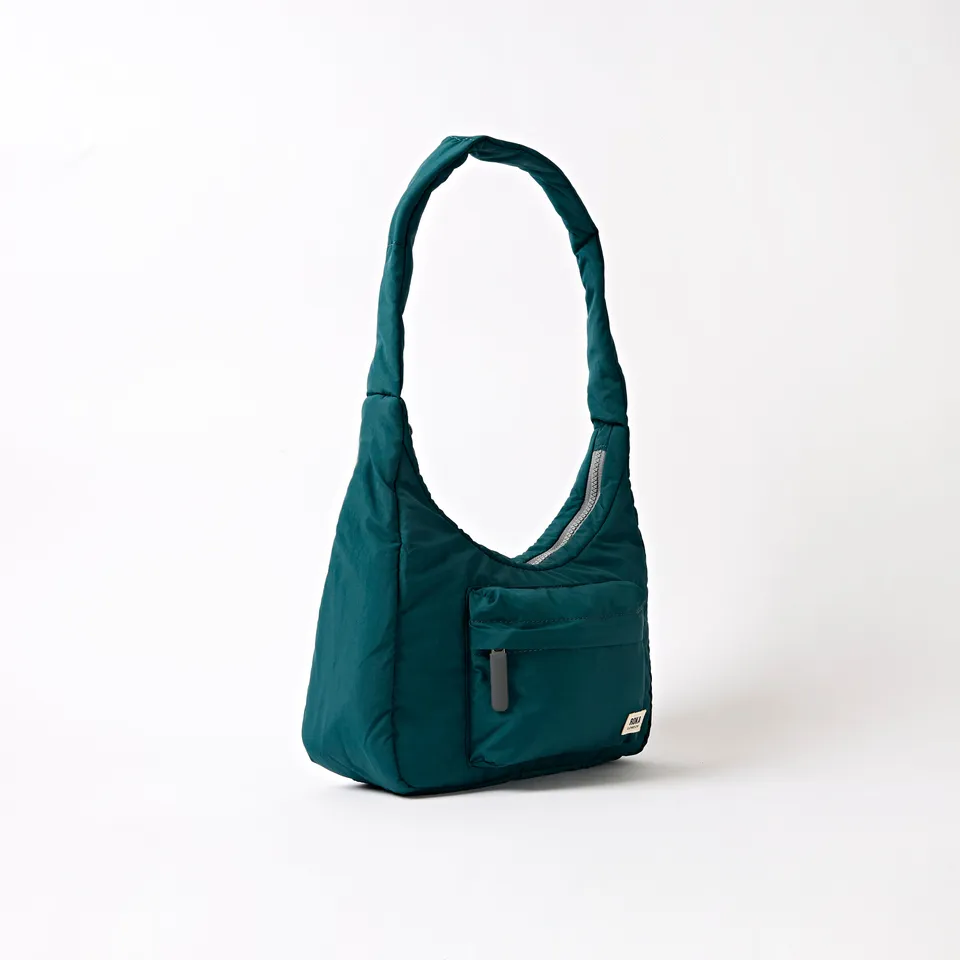 Roka London Belsize håndveske teal small 7 liter