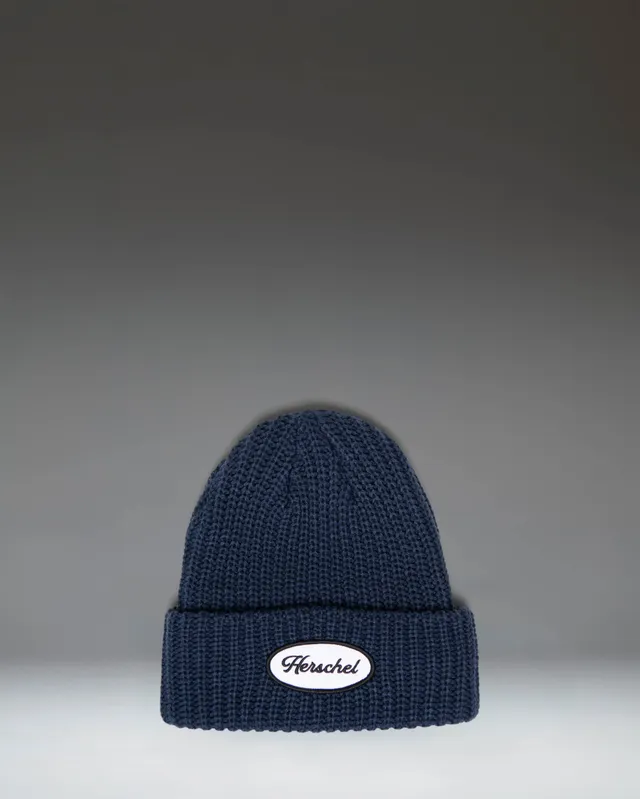 Herschel Douglas strikkelue Darkest Navy chunky