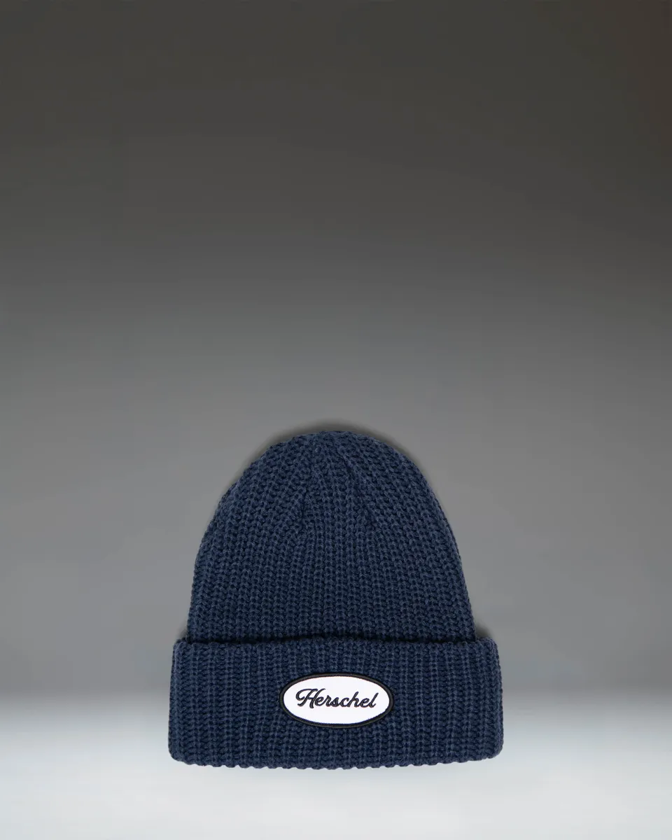 Herschel Douglas strikkelue Darkest Navy chunky