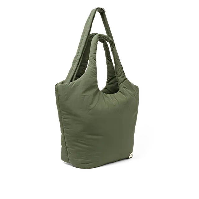 Roka London Oxford skulderveske Medium Olive vattert