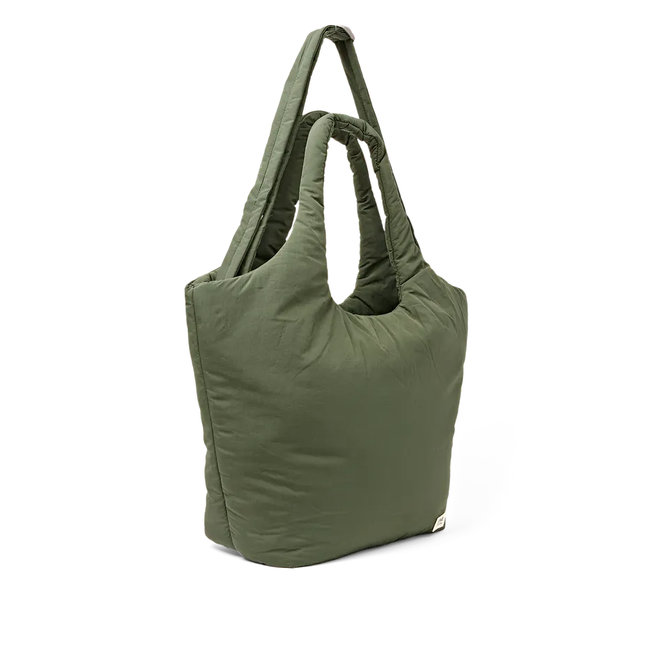 Roka London Oxford skulderveske Medium Olive vattert