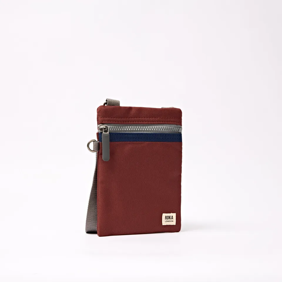 Roka London Chelsea mobilveske henna stripe ekstra liten