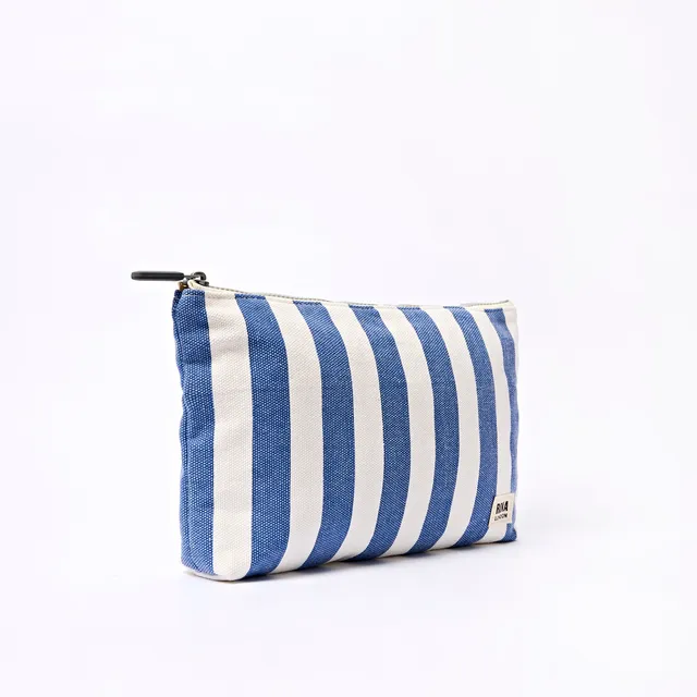 Roka London Maida Vale pouch denim stripe small 1,2 liter