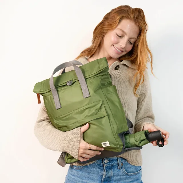 Roka London Bayswater Avocado ryggsekk Medium 14,6 liter