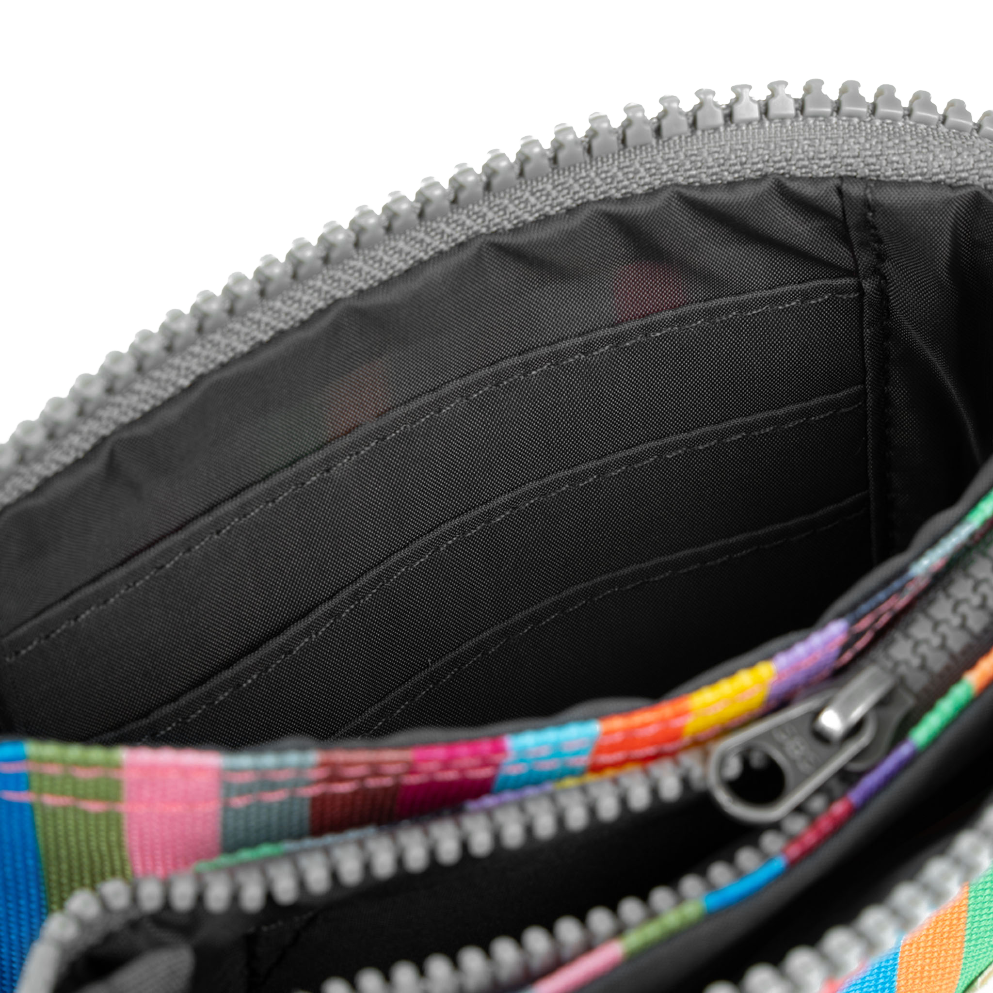 Roka London Carnaby Multi Stripe lommebok small 0,2 liter