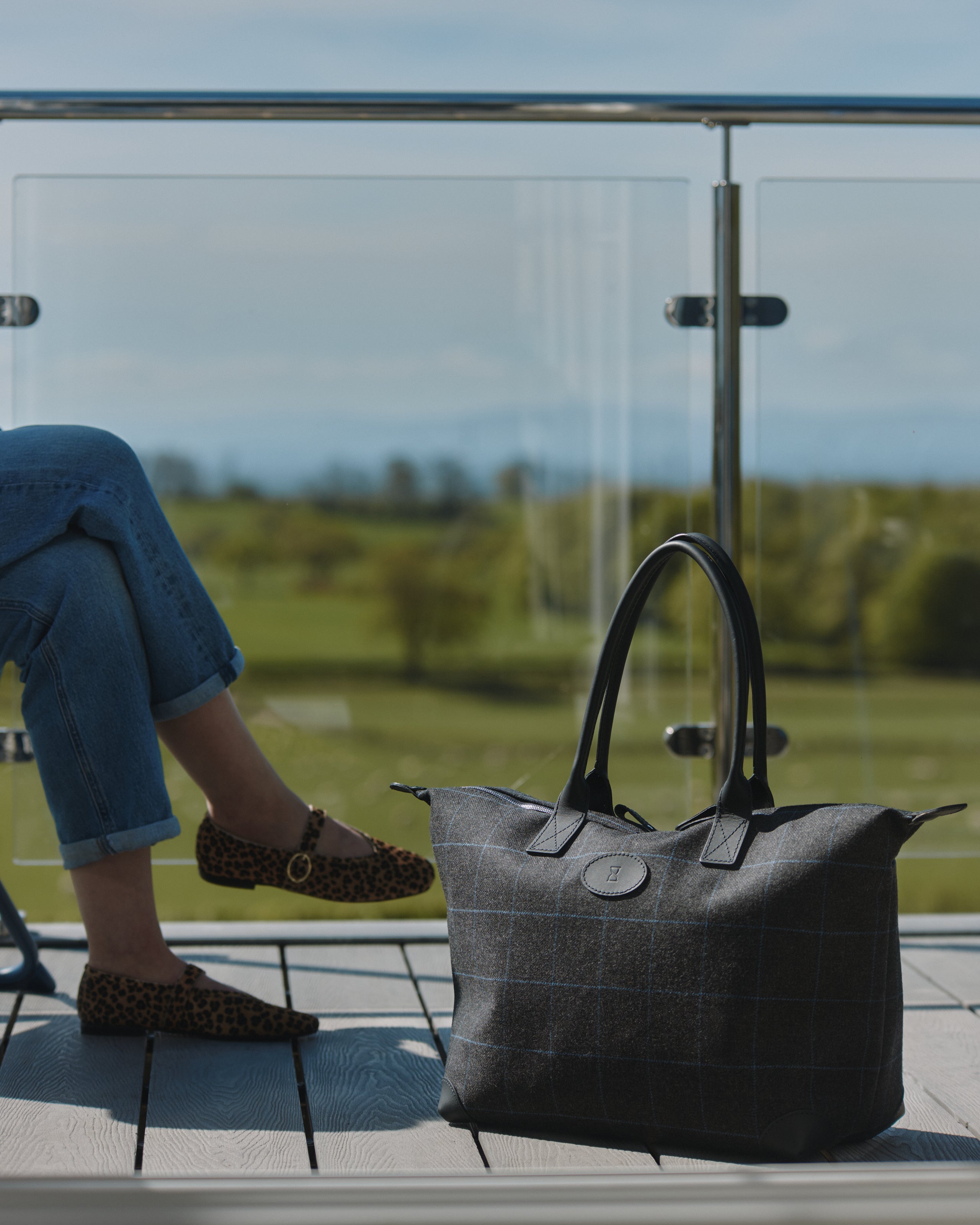 Chapman Bags Tweed Bag helgeveske tweed skinn