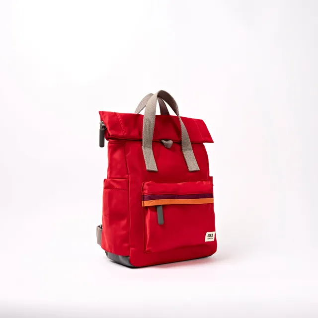 Roka Canfield roll-top ryggsekk 9,8L Cranberry Stripe