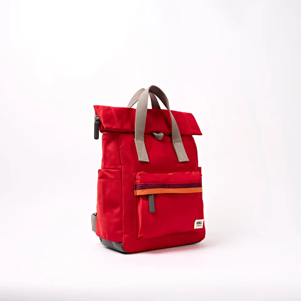 Roka Canfield roll-top ryggsekk 9,8L Cranberry Stripe