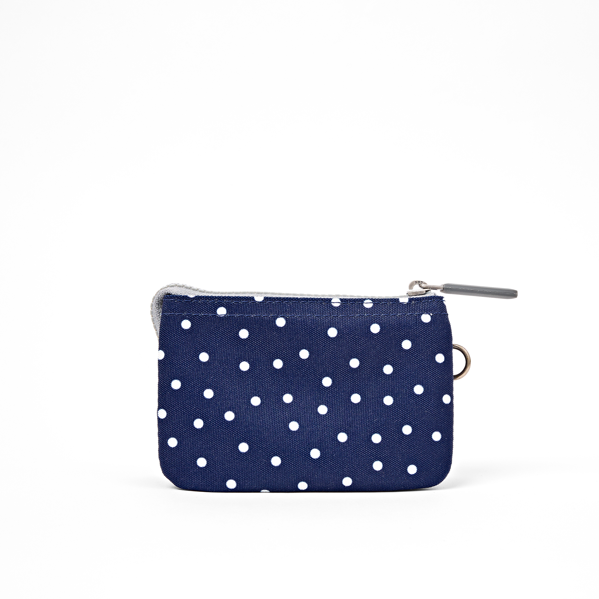 Roka London Carnaby lommebok navy polka dot small