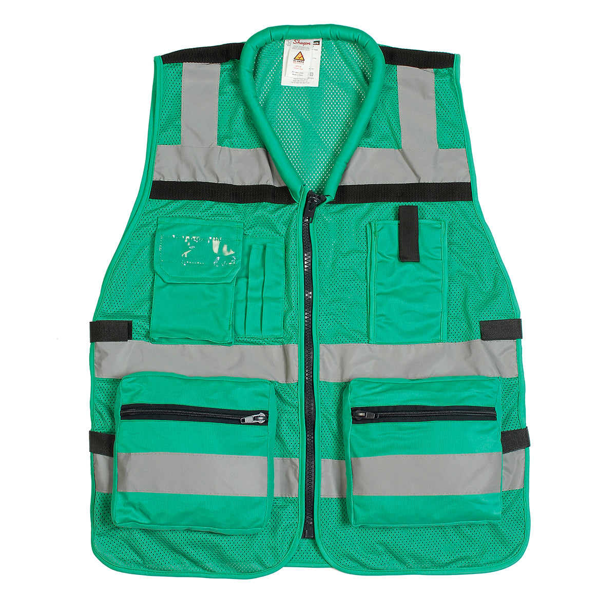 Shugon Mesh arbeidsvest Irish Green med refleks