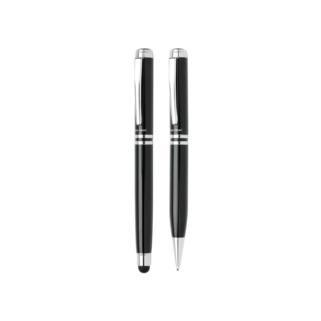 Swiss Peak Executive pennsett svart rollerball og kulepenn