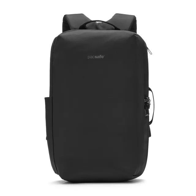 Pacsafe V commuter ryggsekk 18L Black 16" tyverisikker