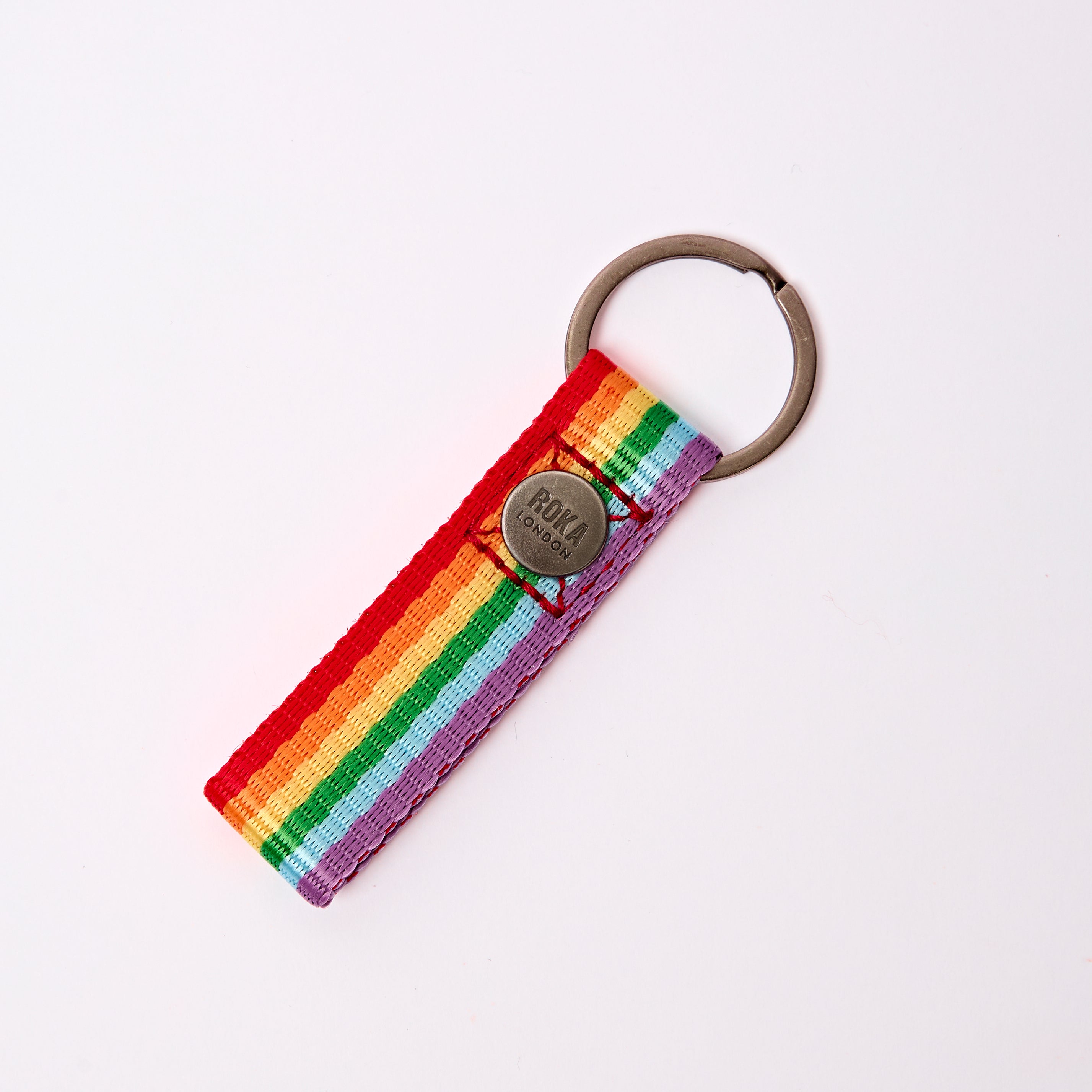 Roka London Portland Keyring nøkkelring Rainbow