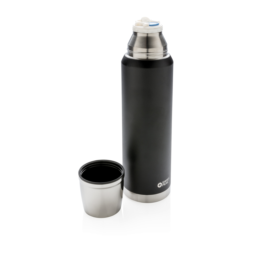 Swiss Peak Elite termos 1 liter svart kobberisolert